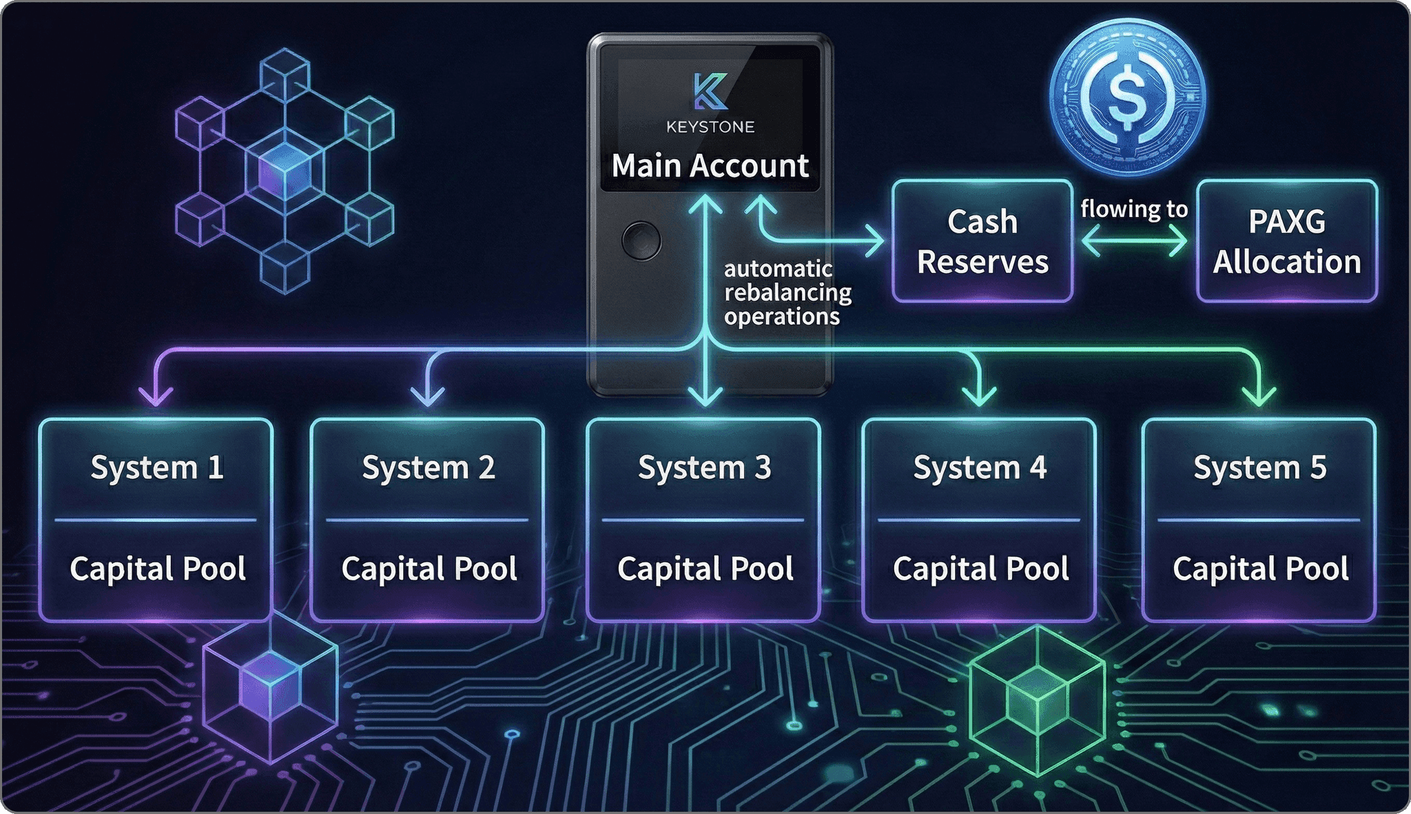 Subaccount routing and rebalancing flow.