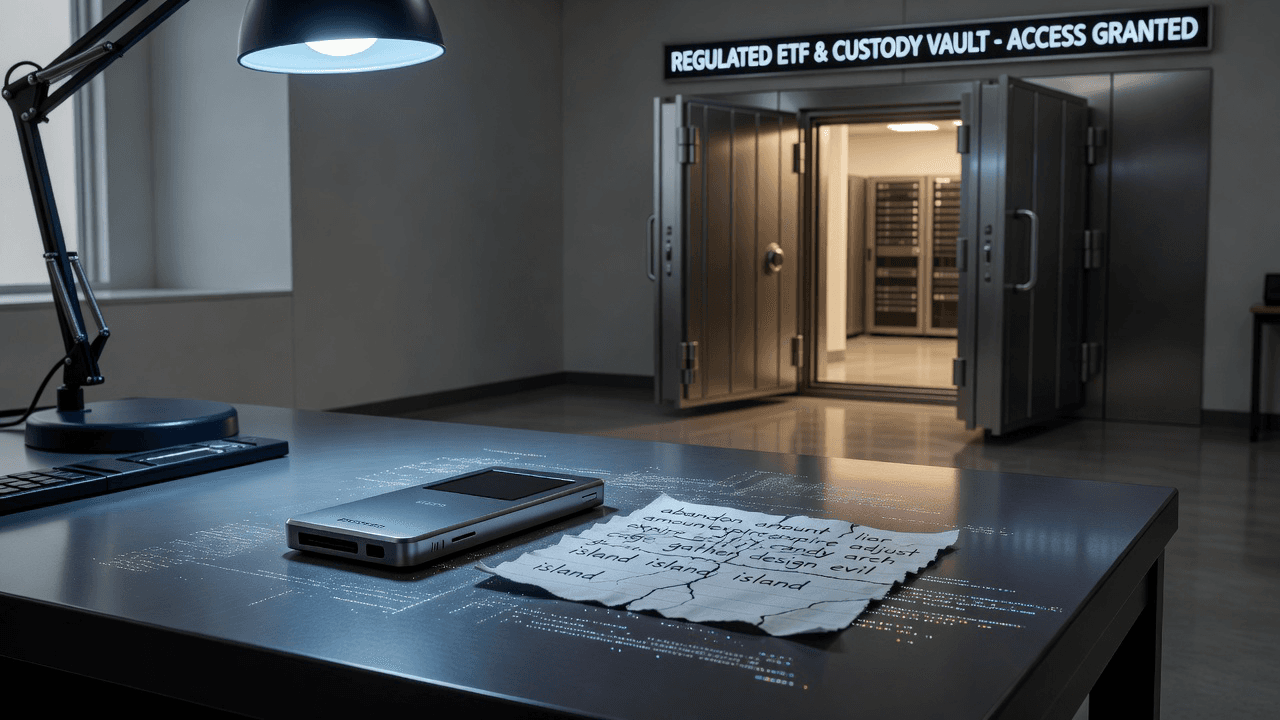 Coldcard losses climb; analysts flag custody and ETF shift.