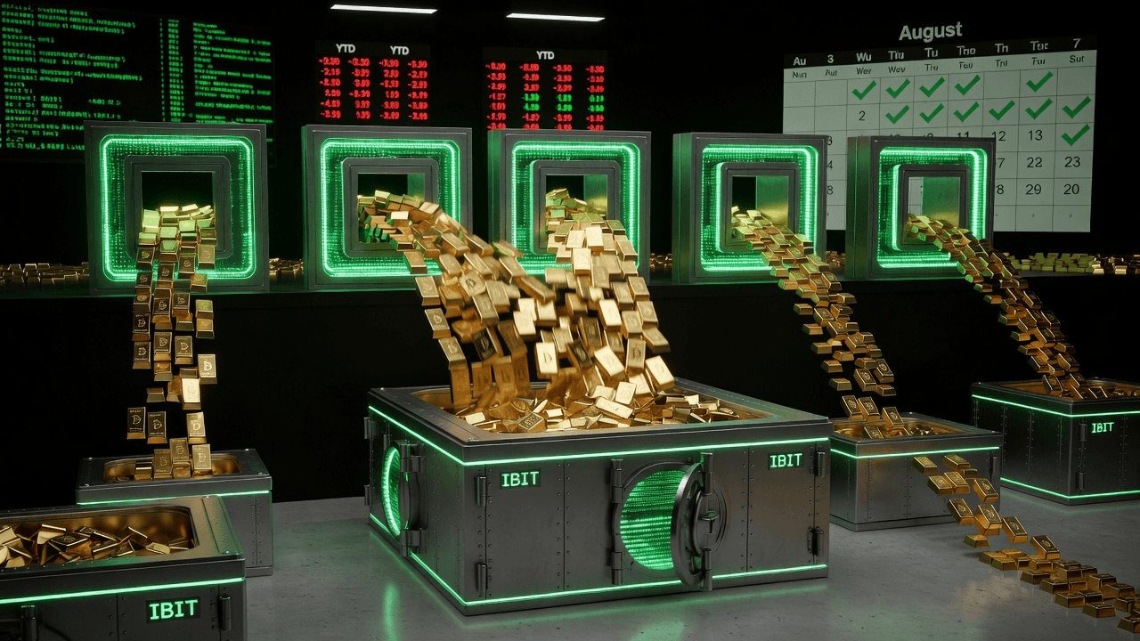 US spot BTC ETFs: five green days, about $854M week.