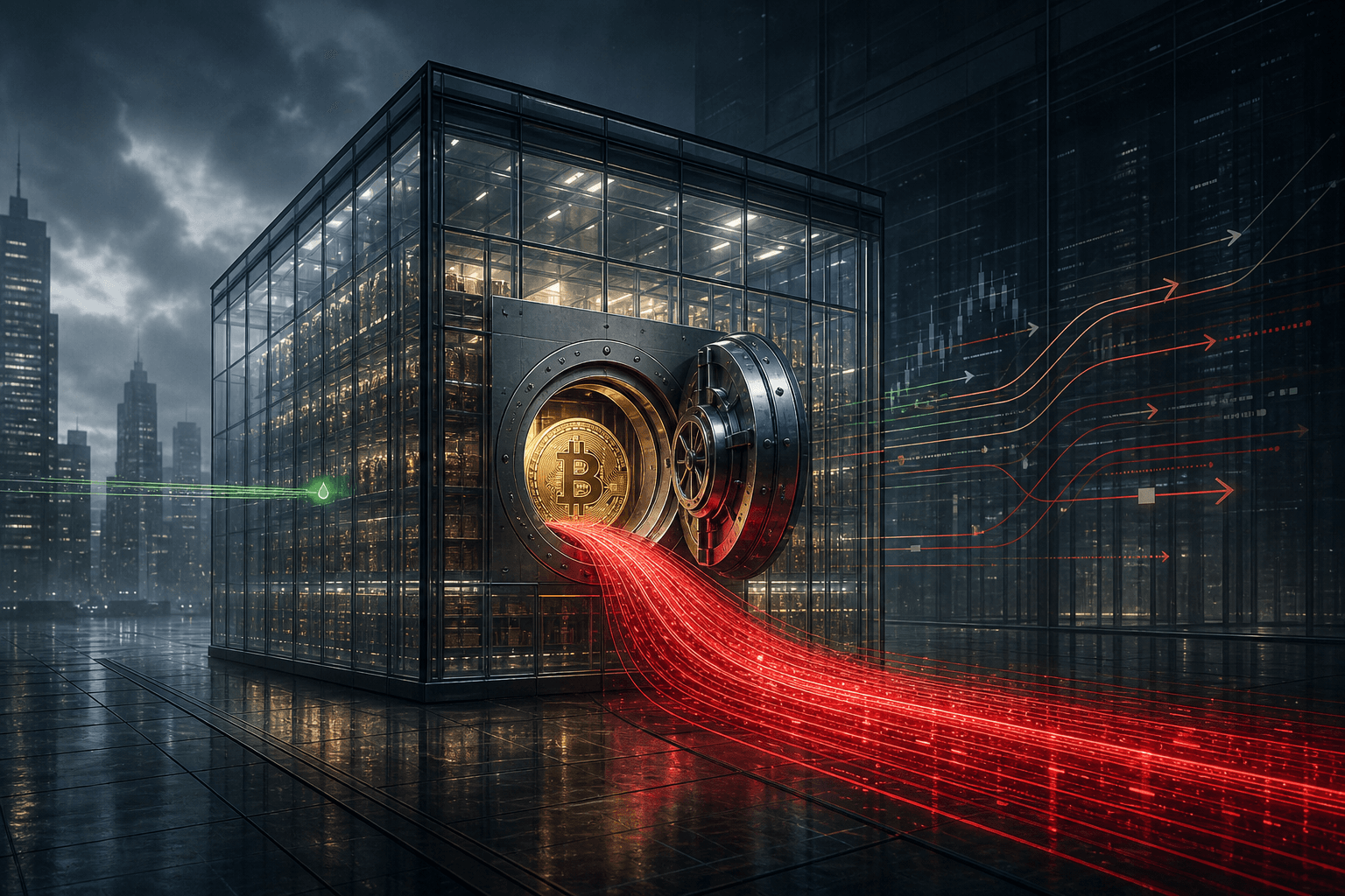 Bitcoin ETF demand weakening as outflows stop cushioning the market drawdown.