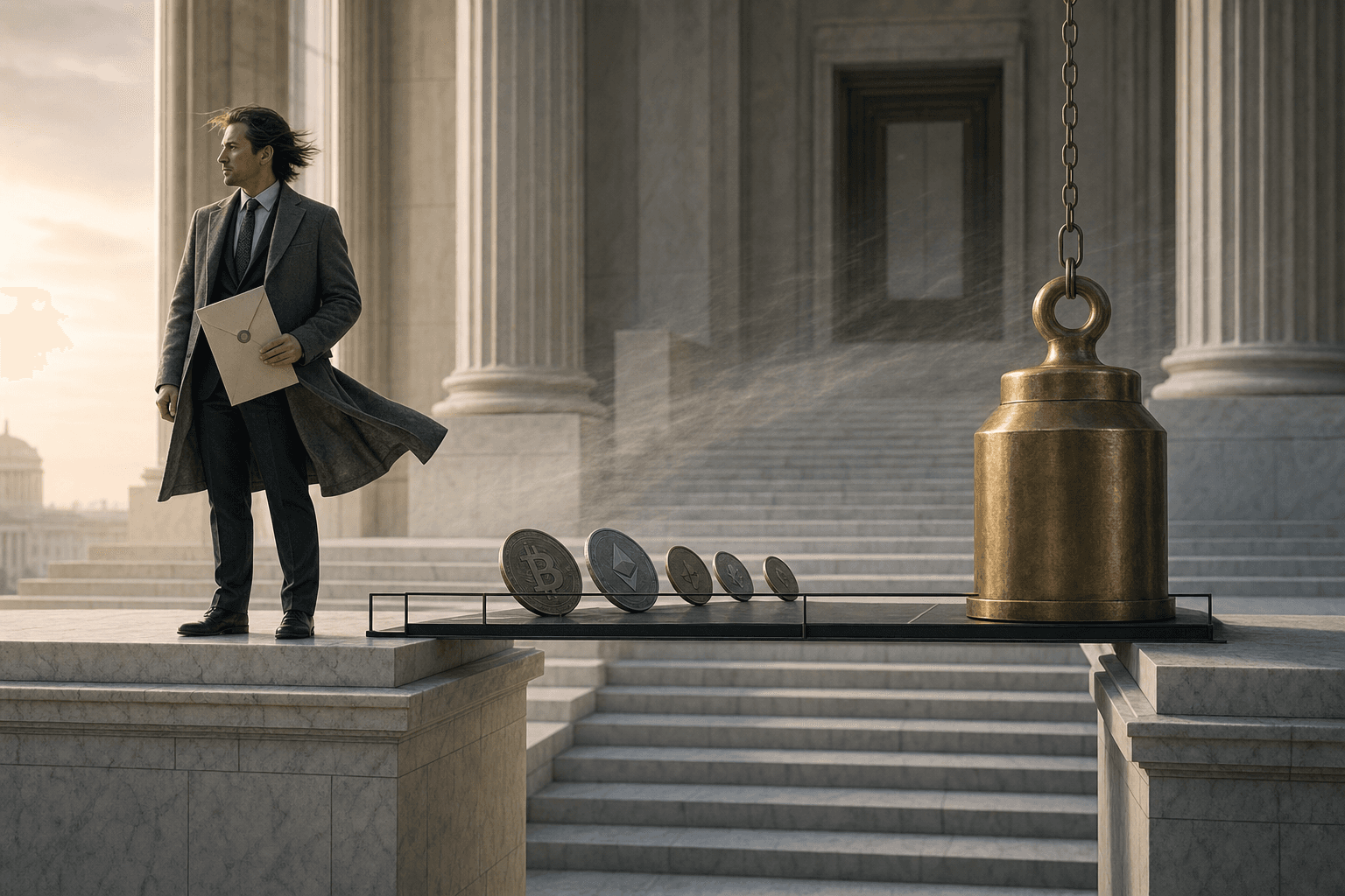 A hawkish Fed, stronger dollar, and higher-rate expectations squeezing crypto liquidity.